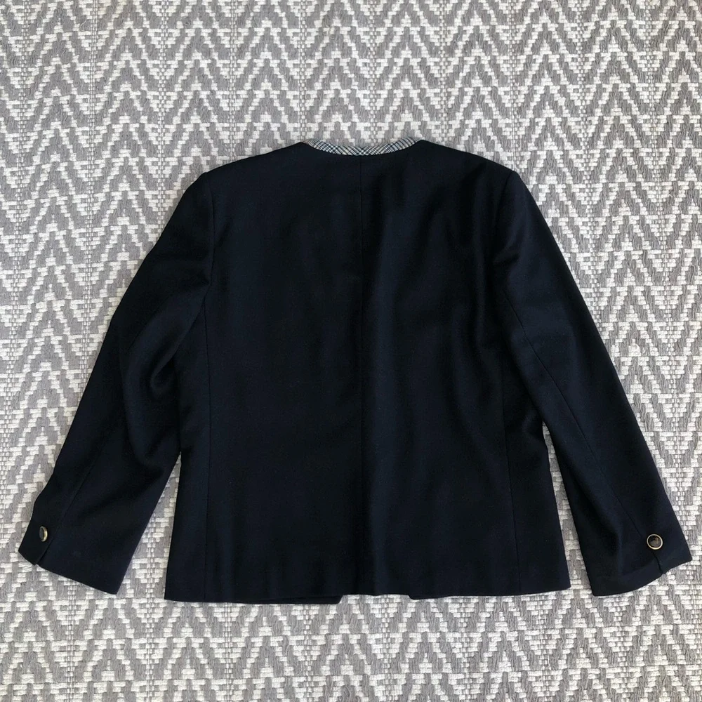 Pendleton three button front pure virgin wool blazer size 14